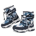 thumbnail image 1 of Stepedia Snow Boots Kids Boys Girls Winter Warm Faux Fur Boots Lightweight Water-Resistant Cold Weather Shoes, 1 of 10