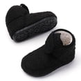 thumbnail image 1 of Stepedia Toddler Boys Girls House Slippers Indoor Home Shoes Warm Slipper Booties for Kids, Black, 1 of 6