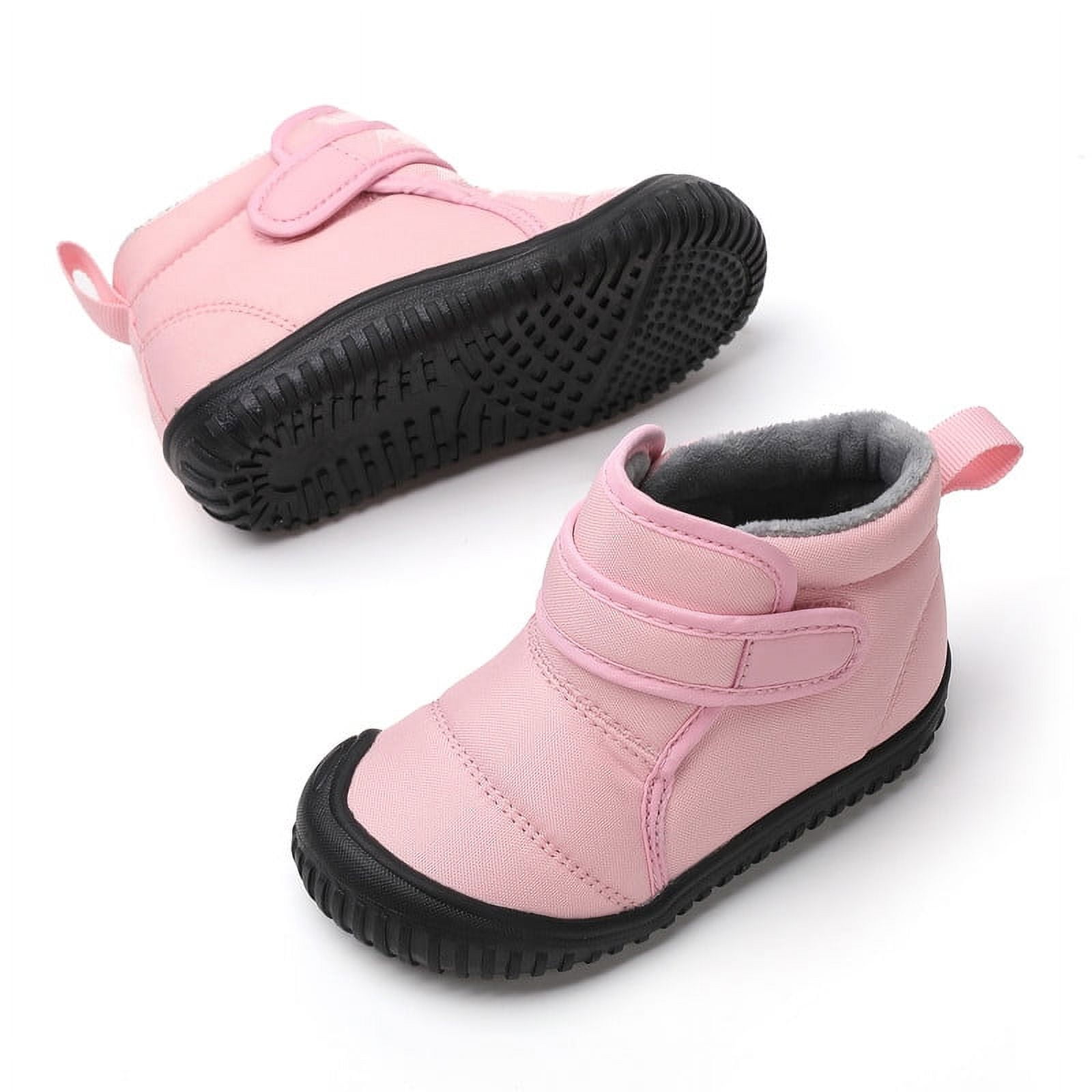 Toddler Kids Snow Boots Winter Shoes Boys Girls Cold Weather Baby Faux Fur House Shoes
