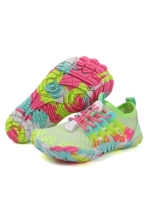 Water Shoes Barefoot Quick Dry Aqua Wide Toe for Boys Girls Swim Beach Pool 11 Little Kid