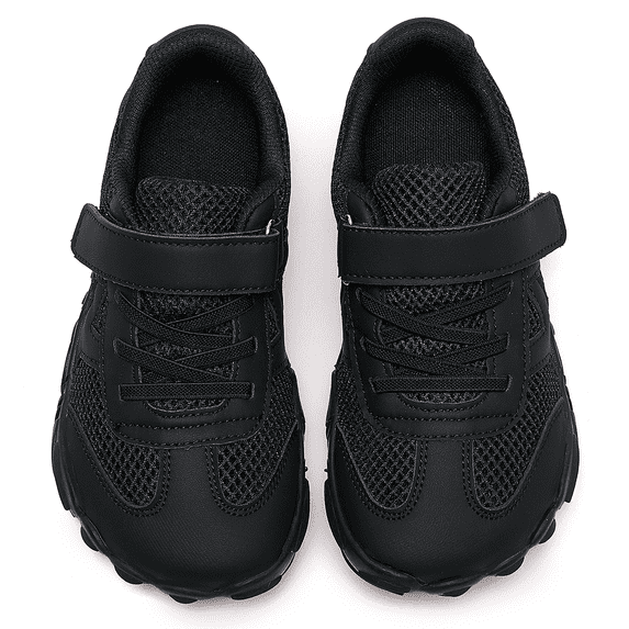 Stepedia Kids Girls Boys Water Shoes Wide Barefoot Shoes Kids Anti-Slip Beach Shoes Lightweight Hiking Aqua Shoes, Black