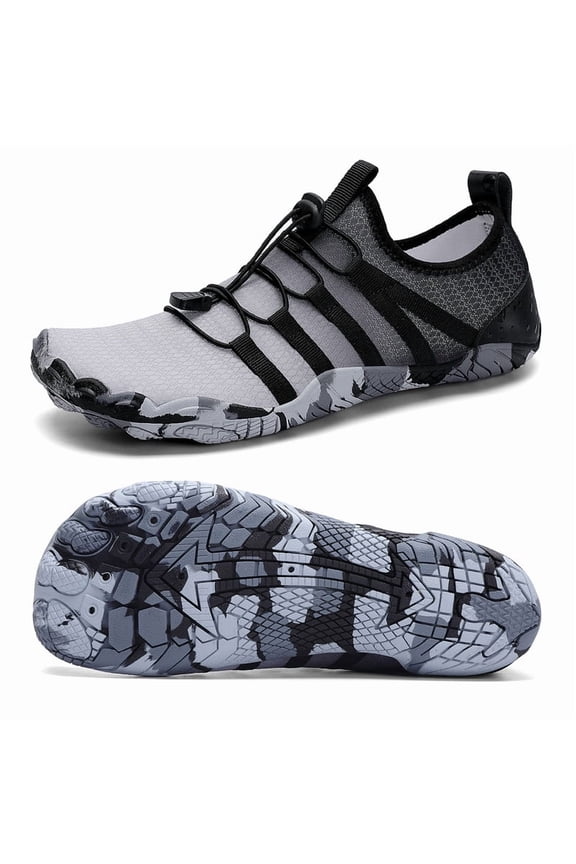 Water Shoes Womens Barefoot Quick Dry Wide Aqua Swim Beach Shoes for Water Sport, US 9.5