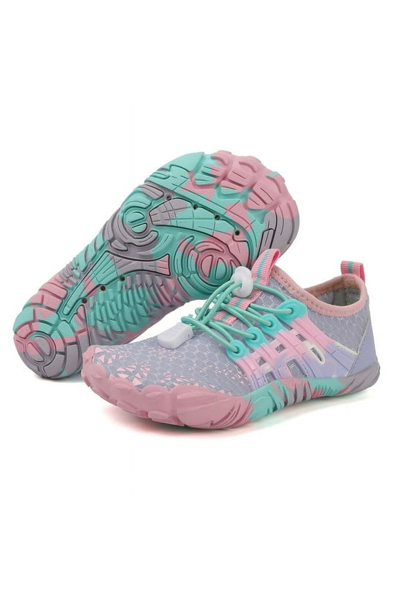 Water Shoes for Boys Girls Barefoot Quick-Dry Aqua Sock Outdoor Athletic Sport Shoes 6 Big Kid