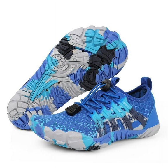 Stepedia Water Shoes for Kids Boys Girls Quick Dry Aqua Swim Shoes for Beach Pool Water Sport, Blue