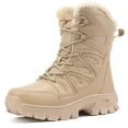 thumbnail image 1 of Stepedia Winter Boots for Men Waterproof Insulated Warm Faux Fur Inner Comfortable Outdoor Snow Boots, Wheat, 1 of 9