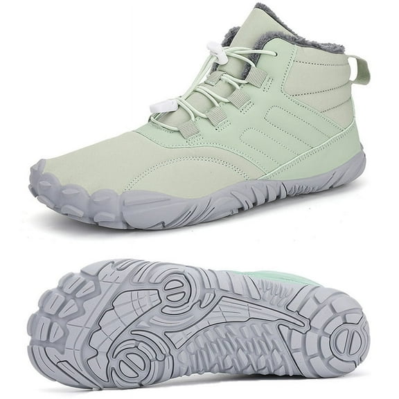 Stepedia Women's Men's Ankle Winter Boots Faux Fur Lining Waterproof Warm Snow Boots Booties with Memory Foam