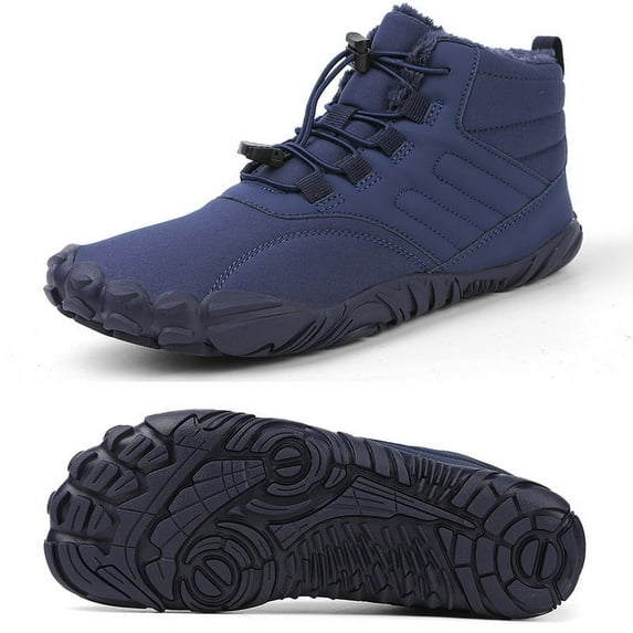 Stepedia Women's Men's Ankle Winter Boots Faux Fur Lining Waterproof Warm Snow Boots Booties with Memory Foam