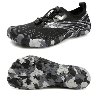 Stepedia Women's Men's Water Shoes Non Slip Quick Dry Athletic Aqua Shoes for Beach Swimming, Black