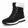 thumbnail image 1 of Stepedia Women's Snow Boots Cozy Insulated Faux Fur Lined Waterproof Mid-Calf Winter Boots, Black, 1 of 7