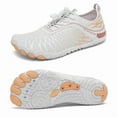 thumbnail image 1 of Stepedia Women's Wide Toe Box Barefoot Water Shoes Quick Dry Athletic Hiking Shoes, White 10 Wide, 1 of 7