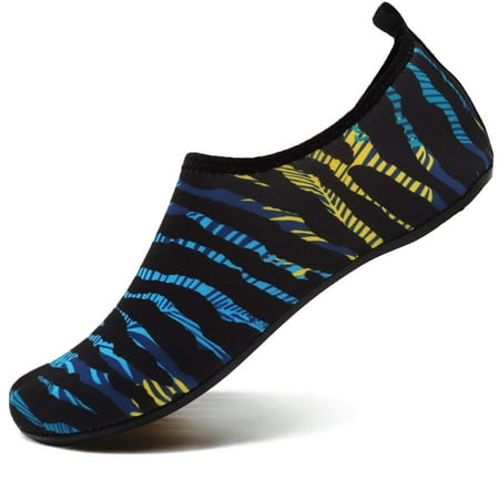Stepedia Womens Mens Aqua Socks Non Slip Quick Dry Water Shoes with Rubber Sole for Beach Swim
