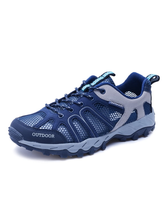 Womens Mens Hiking Water Shoes Aqua Swim Shoes Beach Quick Dry Barefoot Shoes for Boating Fishing Diving Surfing, Navy