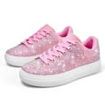 thumbnail image 1 of Stepedia Womens Tennis Shoes Rhinestone Sneakers Casual Walking Shoes for Women, Pink Size 5, 1 of 8