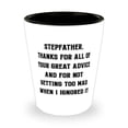 thumbnail image 1 of Stepfather, Thanks For All Of Your Great Advice And For Shot Glass, Stepfather Present From Son Daughter, Cool Ceramic Cup For Father, 1 of 1