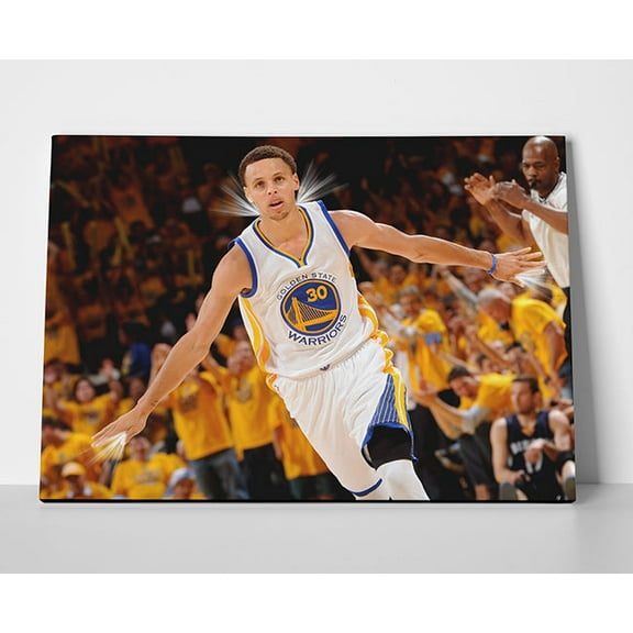Steph Curry Shine Poster or Wrapped Canvas