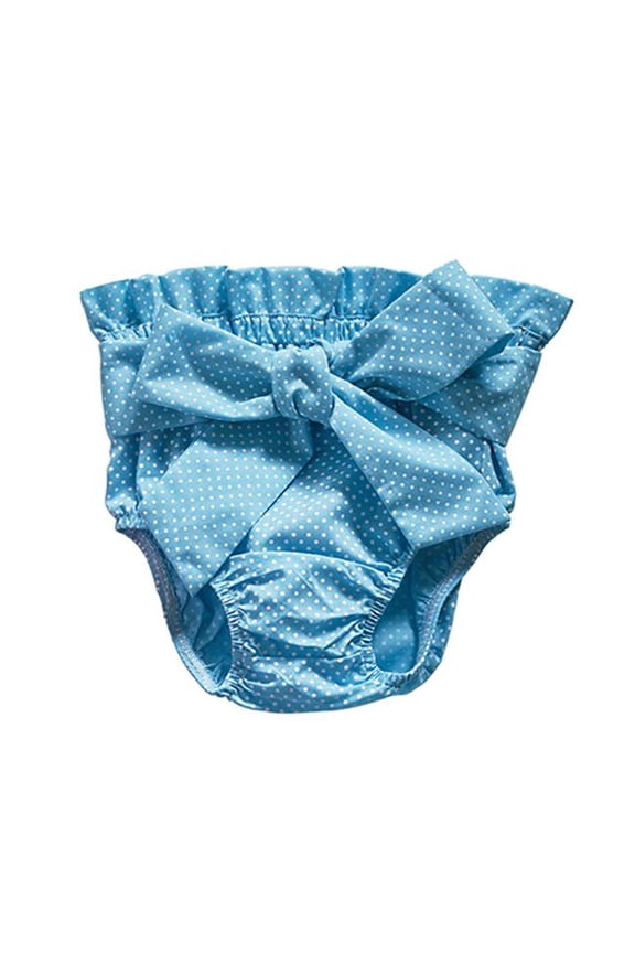 Stephan Baby Aqua Polka Dot Tie Bloomers