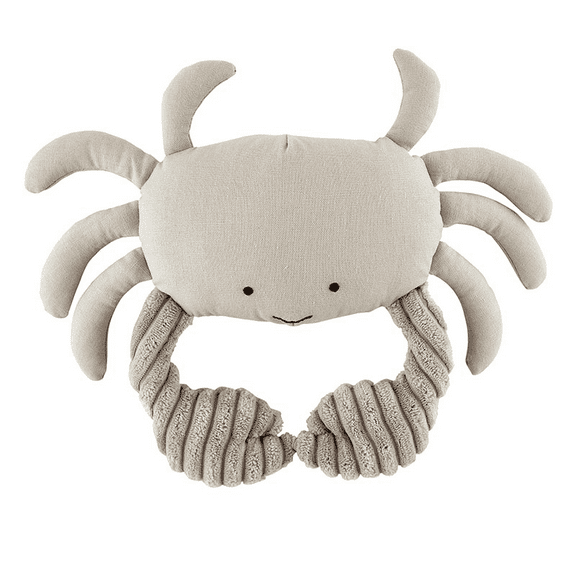 Stephan Baby Linen Beach Crinkle Toy - Crab