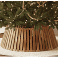 thumbnail image 1 of Stephan Roberts 27.95 in Slated Wood Tree Collar, Natural Burned Smoke, 1 of 11