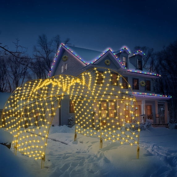 Stephan Roberts Christmas Light Tunnel, Large Cool White Outdoor Archway