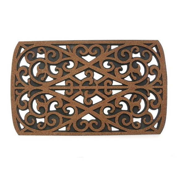 Stephan Roberts Home 30N-18RM59-06 18 x 30 in. Recycled Rubber Doormat - Coconut Shell