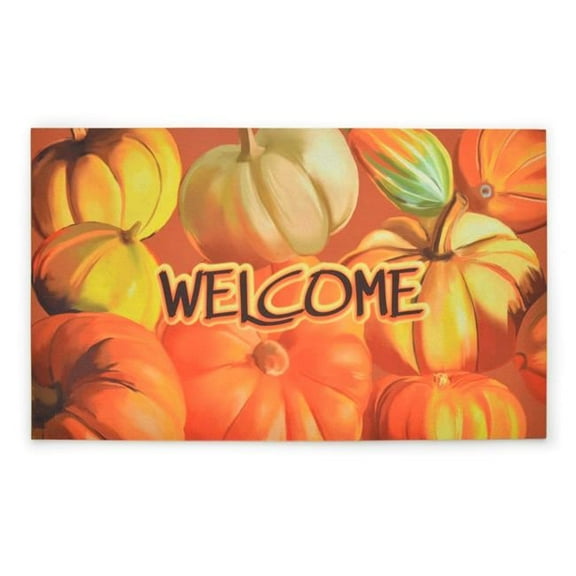 Stephan Roberts Home STRB-15807-12 18 x 30 in. Crumb Rubber Door Mat, Bountiful Harvest