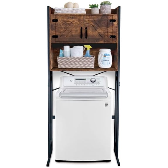 Stephan Roberts Over The Washer or Toilet Storage Cabinet - Brown