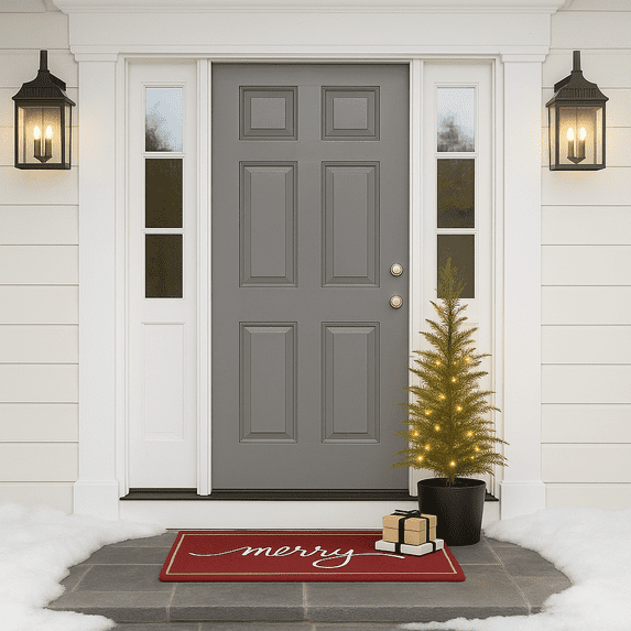 Stephan Roberts Pre-Lit 4 ft Artificial Christmas Tree with 100 Warm White LED Lights, Realistic PE Branch Tips, and Decorative Resin Pot Base – Battery Operated