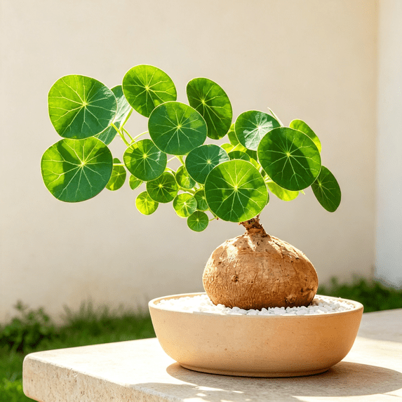 Stephania Erecta, Tropical Caudex Houseplant‑Effortless Raise‑Minimal Upkeep‑Ideal for Tabletop, Plant Pots & Planters