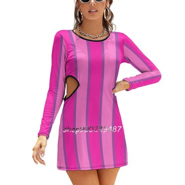 Lazytown Stephanie Meanswell Cosplay Costume Skirt Dress - Multi-Color Cotton Blend