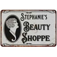 thumbnail image 1 of Stephanie's Beauty Shoppe Chic Sign Vintage Decor 8x12 Metal Sign 208120021044, 1 of 1
