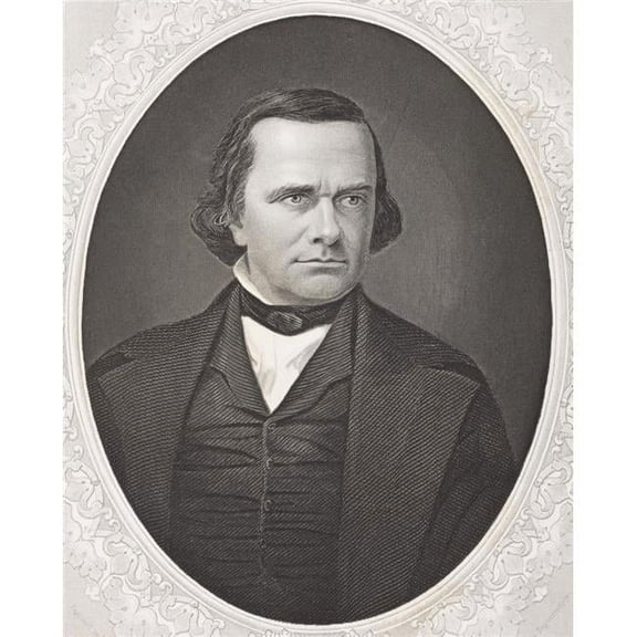 Stephen Arnold Douglas 1813-1861 American Politician & Leader of Democratic Party From The Book Gallery of Historical Portraits Published C.1880 Poster Print - 13 x 16