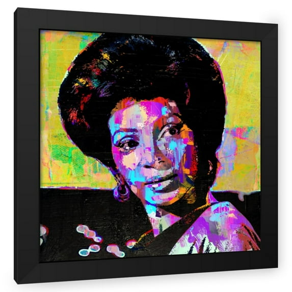 Stephen Chambers 12x12 Black Modern Wood Framed Wall Art Titled - Uhura Final