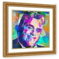 thumbnail image 1 of Stephen Chambers 12x12 Gold Ornate Wood Framed With Double Matting Wall Art Titled - Jay Leno, 1 of 6