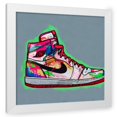 thumbnail image 1 of Stephen Chambers 12x12 White Modern Wood Framed Wall Art Titled - Air Jordan 8, 1 of 6