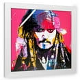 thumbnail image 1 of Stephen Chambers 12x12 White Modern Wood Framed Wall Art Titled - Johnny Depp, 1 of 6
