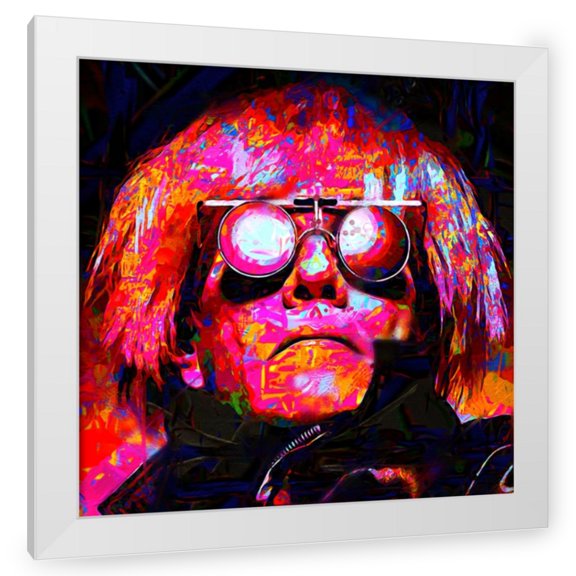 Stephen Chambers 12x12 White Modern Wood Framed Wall Art Titled - Warhol 2