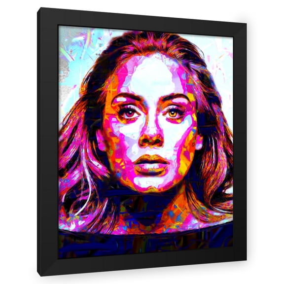 Stephen Chambers 12x14 Black Modern Wood Framed Wall Art Titled - Adele 1
