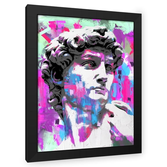 Stephen Chambers 12x14 Black Modern Wood Framed Wall Art Titled - David 2