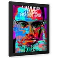 thumbnail image 1 of Stephen Chambers 12x14 Black Modern Wood Framed Wall Art Titled - Malcolm X, 1 of 6