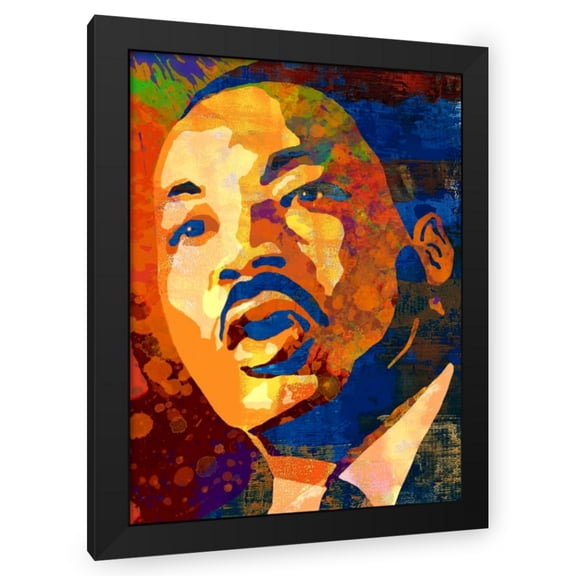 Stephen Chambers 12x14 Black Modern Wood Framed Wall Art Titled - Mlk