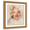 thumbnail image 1 of Stephen Chambers 12x14 Gold Ornate Wood Framed With Double Matting Wall Art Titled - Marilyn 2 Watercolor, 1 of 6