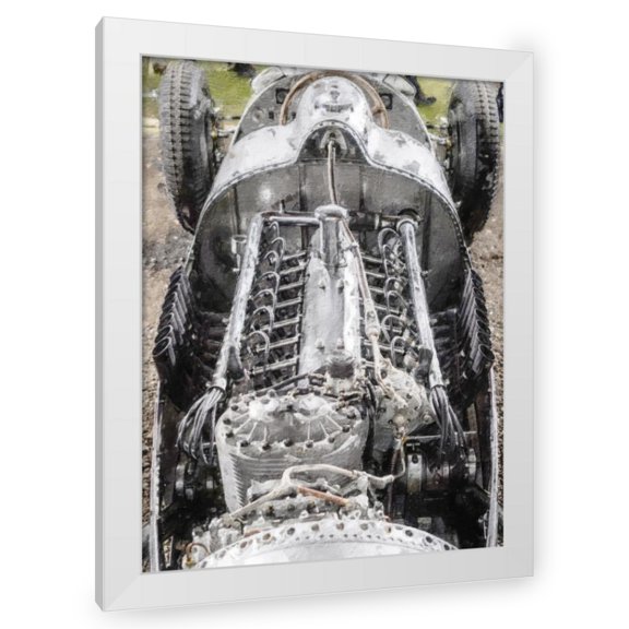 Stephen Chambers 12x14 White Modern Wood Framed Wall Art Titled - Autounion 8