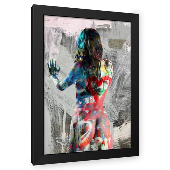 Stephen Chambers 13x18 Black Modern Wood Framed Wall Art Titled - Zed