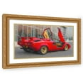 thumbnail image 1 of Stephen Chambers 14x10 Gold Ornate Wood Framed With Double Matting Wall Art Titled - Lamborghini Countach 6, 1 of 6