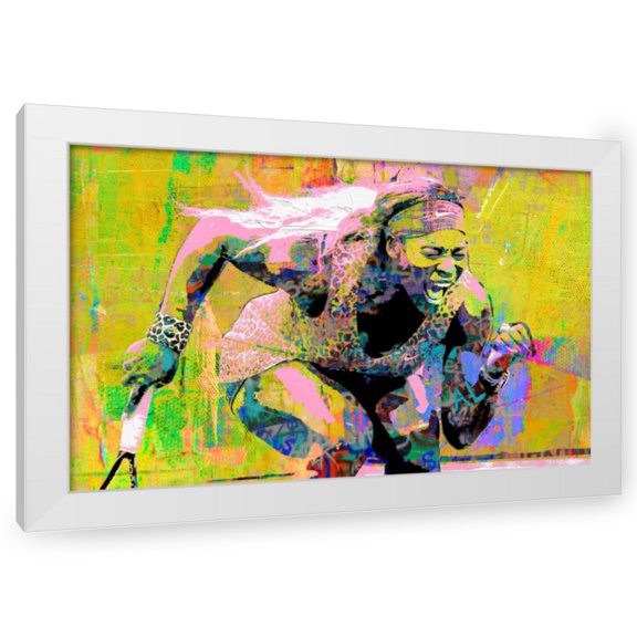 Stephen Chambers 14x10 White Modern Wood Framed Wall Art Titled - Serena 1