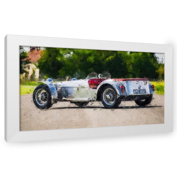 Stephen Chambers 14x10 White Modern Wood Framed Wall Art Titled - Seven 3