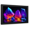 thumbnail image 1 of Stephen Chambers 14x11 Black Modern Wood Framed Wall Art Titled - Unreal Neon Crystals, 1 of 6