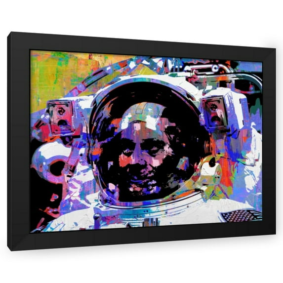 Stephen Chambers 14x12 Black Modern Wood Framed Wall Art Titled - Nasa Spacesuit