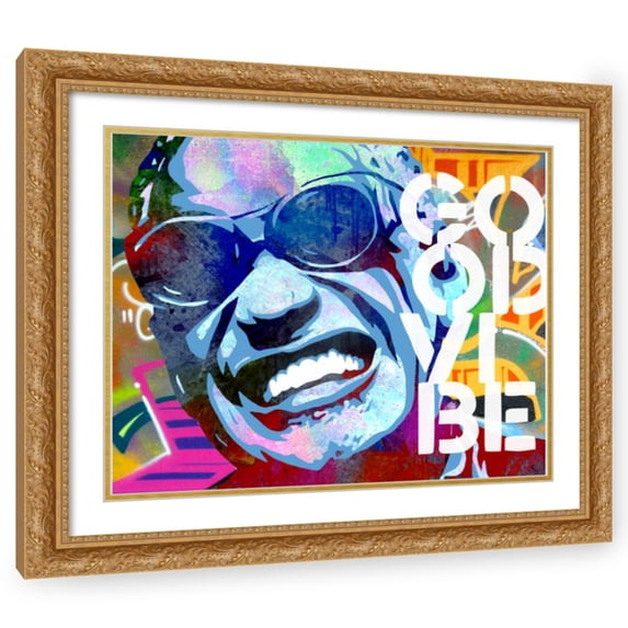 Stephen Chambers 14x12 Gold Ornate Wood Framed With Double Matting Wall Art Titled - Ray Good Vibe