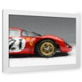 thumbnail image 1 of Stephen Chambers 14x12 White Modern Wood Framed Wall Art Titled - Ferrari 330P4 4, 1 of 6